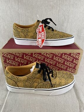Vans Shoes Doheny Snake Honey Gold Sneakers 6.5W NEW VN0A3MVZ29Q
